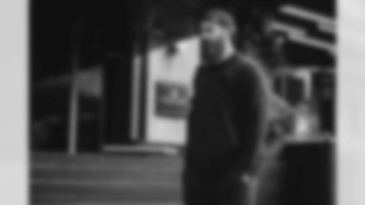 44 LS Jake McQuaide travels to Mercedes-Benz Stadium for Monday Night Football vs. Falcons