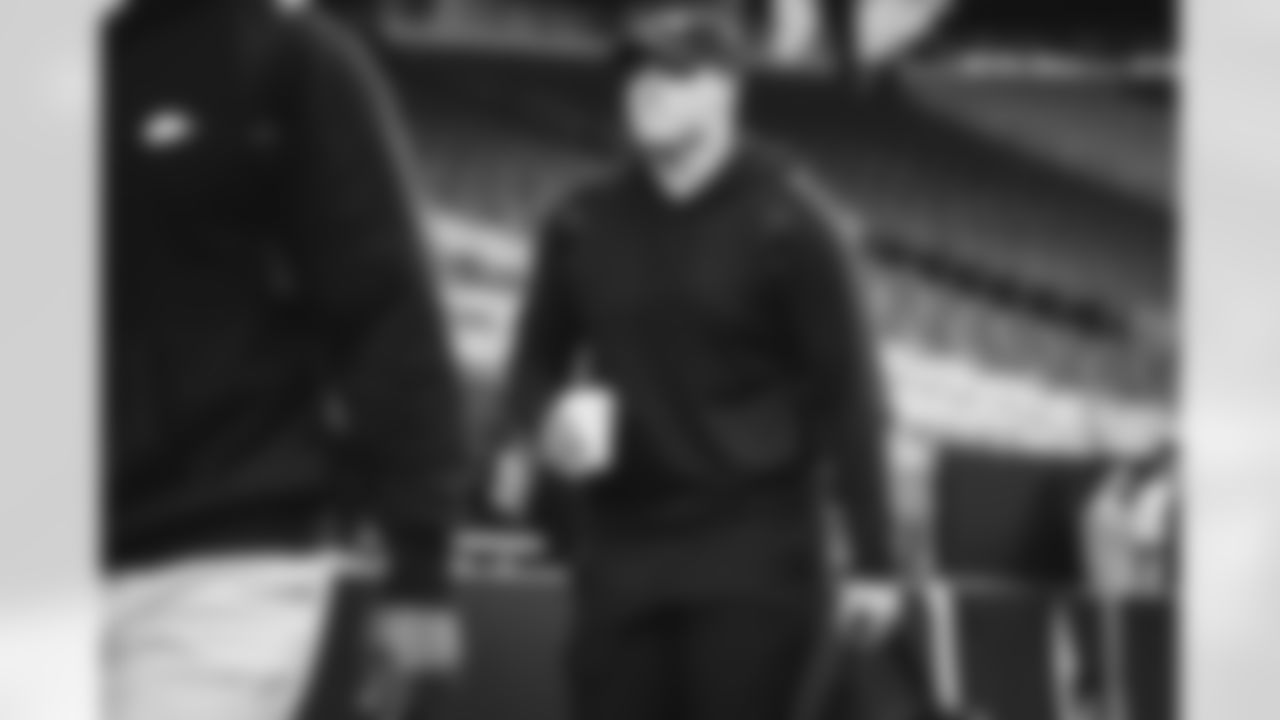 92 K Harrison Mevis arrives at State Farm Stadium for today's game against the Cardinals