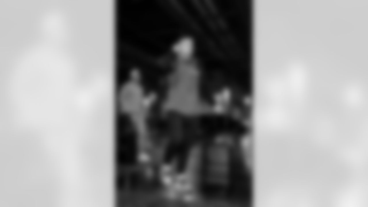 56 ILB Shaun Dolac arrives at SoFi Stadium for today's matchup against the Seahawks