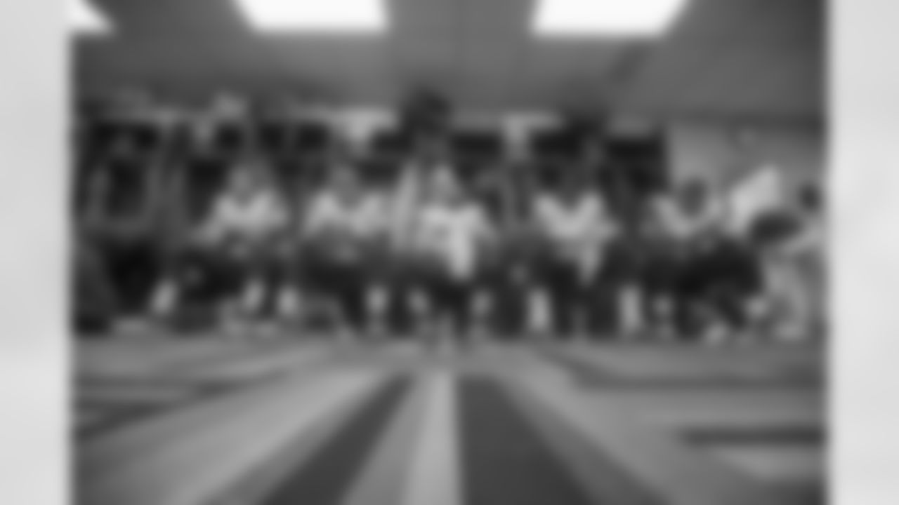 (62) Tim Barnes of the Los Angeles Rams sits in the locker room before the Rams 21-49 loss to the New Orleans Saints in a Week 12 NFL game, Sunday, November 27, 2016, in New Orleans, LA. (Jeff Lewis/Rams)