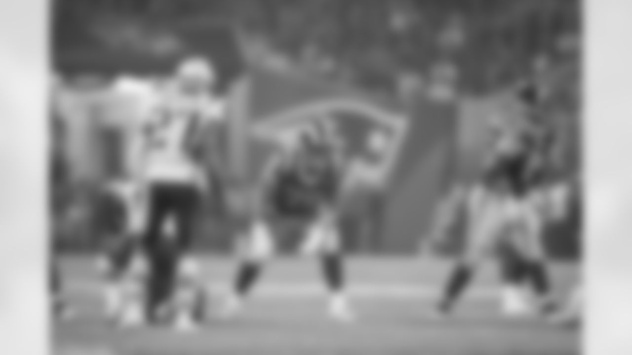 Tackle (79) Rob Havenstein of the Los Angeles Rams against the New England Patriots during the Rams 13-3 loss to the Patriots during the NFL's Super Bowl LIII championship football gam-, Sunday, February 3, 2019, in Atlanta, GA. (Jeff Lewis/Rams)