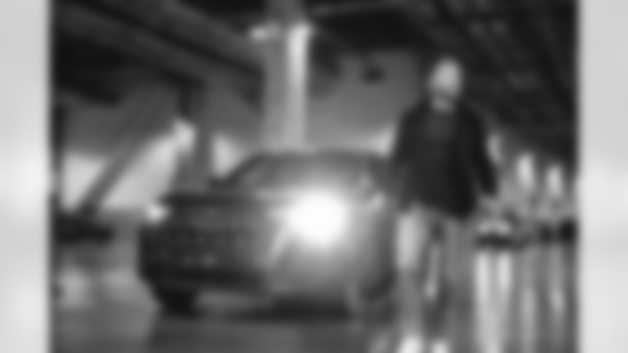 Head coach Sean McVay arrives at SoFi Stadium for today's matchup against the Lions