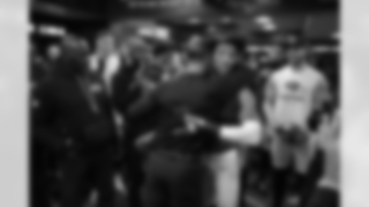 (left) Head Coach John Harbaugh & (right) CB Marlon Humphrey