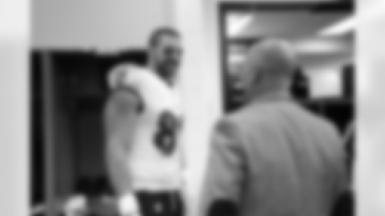 TE Mark Andrews (left) & GM Eric DeCosta (right)