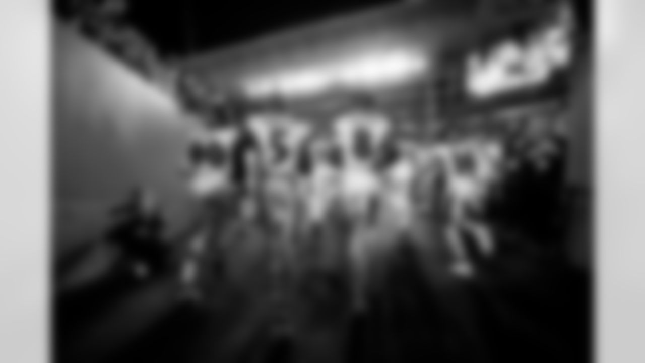 From left: OLB David Ojabo, QB Tyler Huntley, QB Lamar Jackson, & WR Tylan Wallace