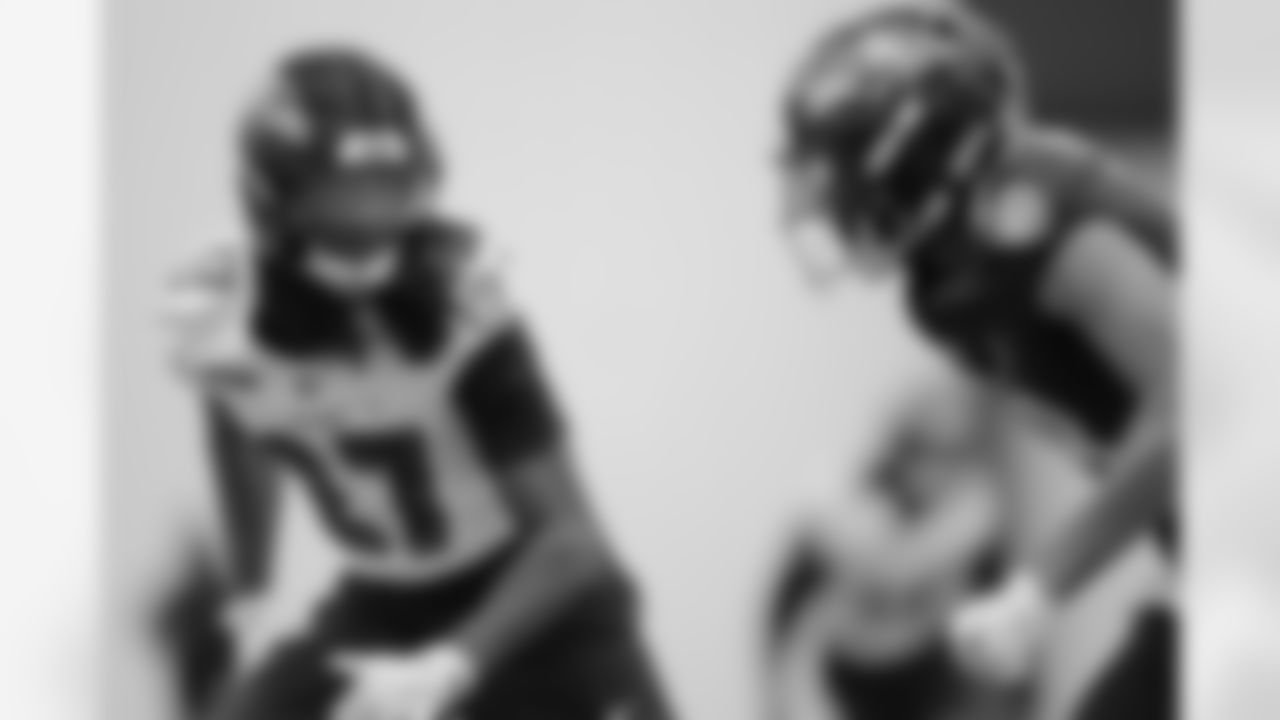 CB T.J. Tampa
Healthy after being hampered by injuries as a rookie, Tampa put strong practices together and had an acrobatic interception on Monday. Tampa looked determined to earn more playing time in the cornerback rotation.