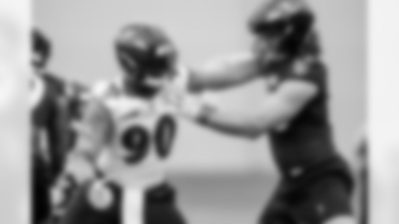 OLB David Ojabo (left) & TE Charlie Kolar (right)