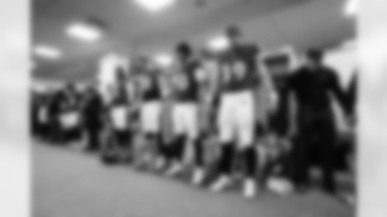 From left: FB Patrick Ricard, TE Charlie Kolar, TE Isaiah Likely, & TE Mark Andrews