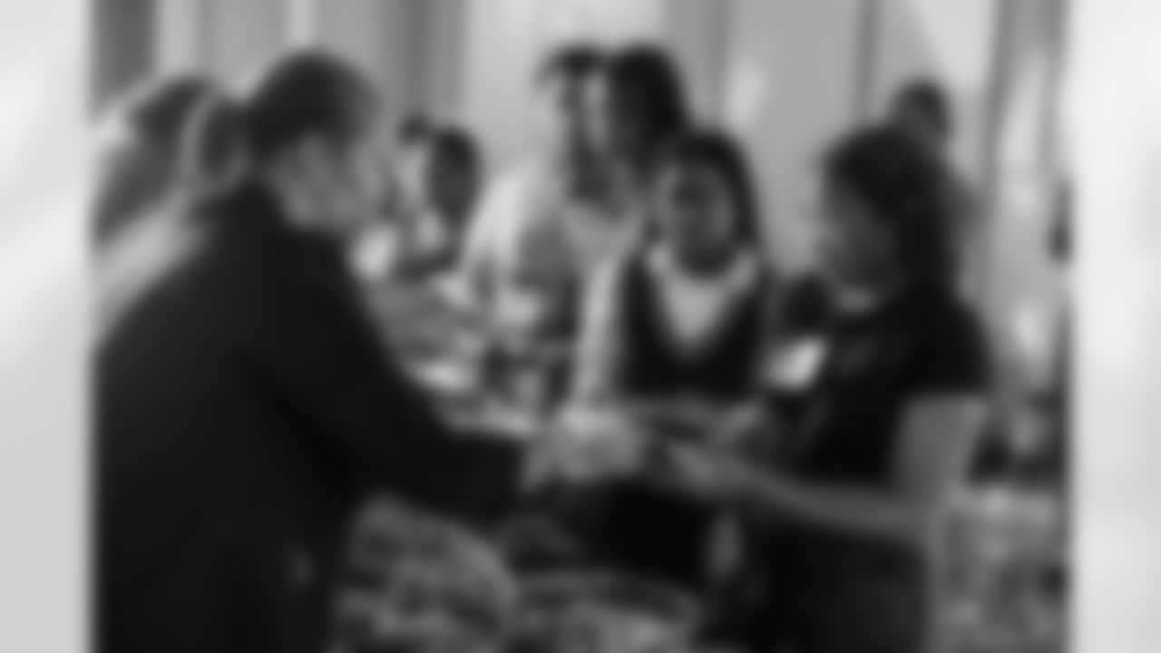 The final meeting of the High School Leadership program hosted by the Baltimore Ravens and T. Rowe Price at the M&T Bank Exchange at the Hippodrome on May 8, 2024.