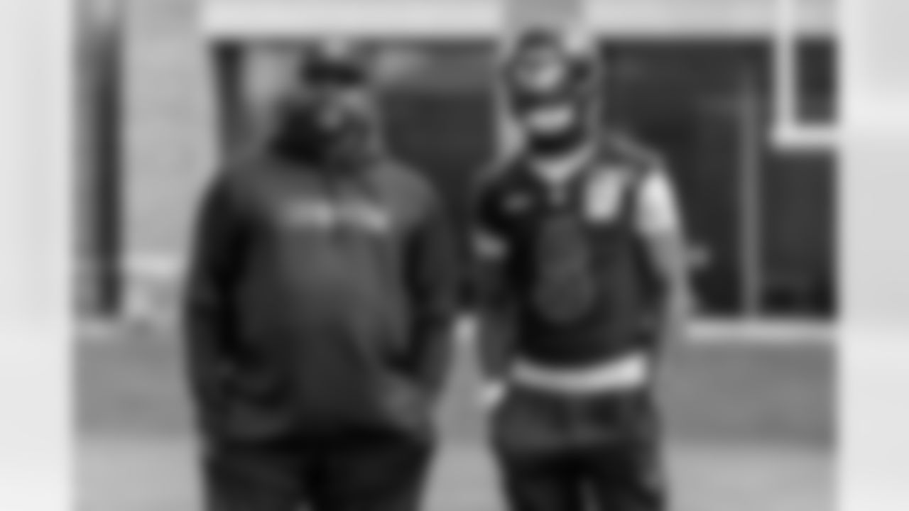 Quarterbacks Coach Tee Martin (left) & QB Lamar Jackson (right)