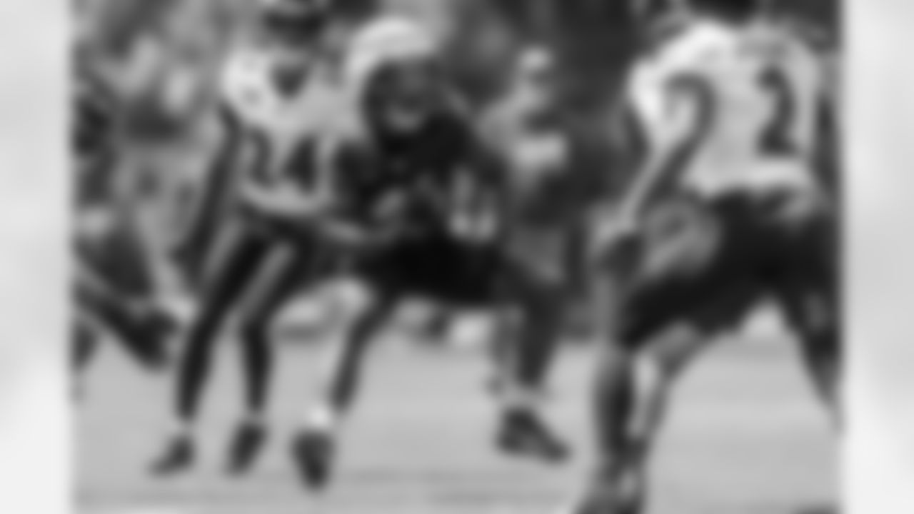 RB Rasheen Ali
The Ravens have their top two running backs set with Derrick Henry and Justice Hill but there's a competition for the third spot with Keaton Mitchell out. Ali is a fifth-round pick out of Marshall who has shown some juice during practice, and a strong preseason could propel the rookie into a role on Sundays.