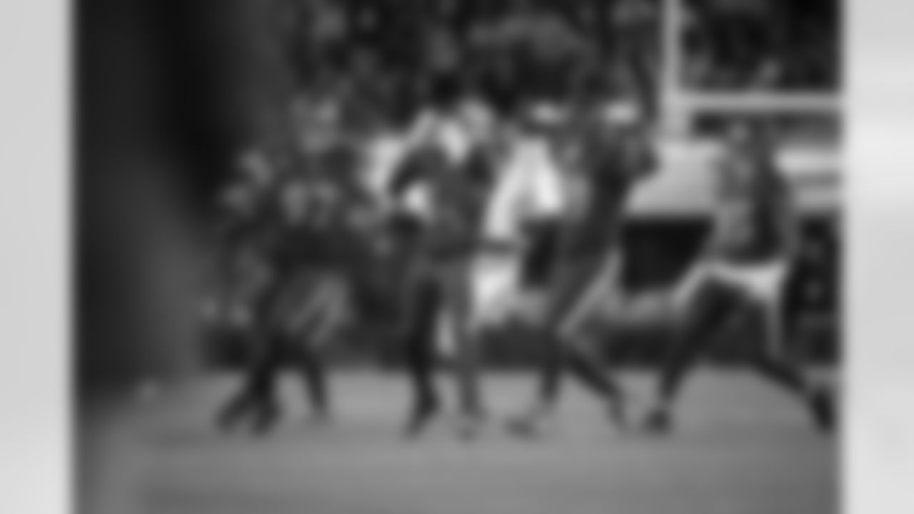 DL Brent Urban (left), S Malaki Starks (center), DE Carl Lawson (right)