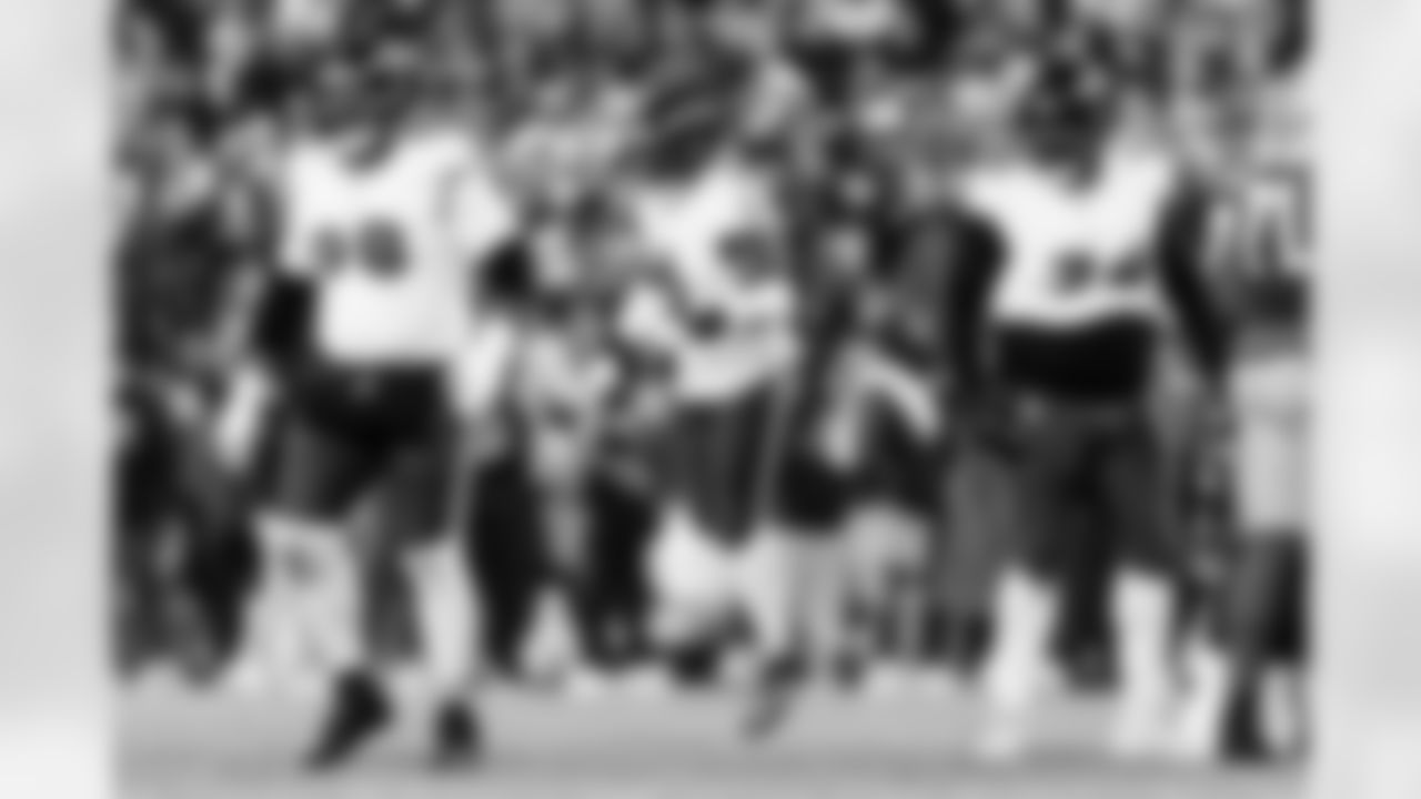 From left: DT Travis Jones, ILB Roquan Smith, & DT John Jenkins