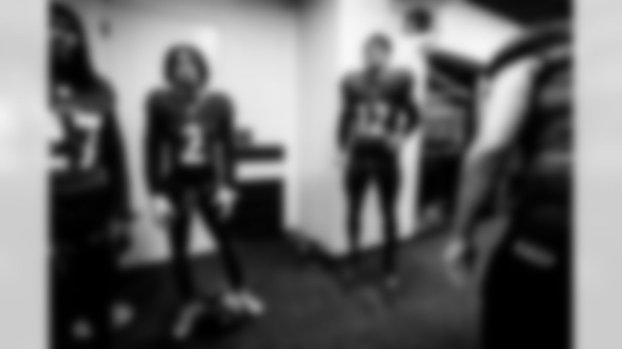 CB T.J. Tampa (left), CB Nate Wiggins (middle), & S Alhoi Gilman (right)