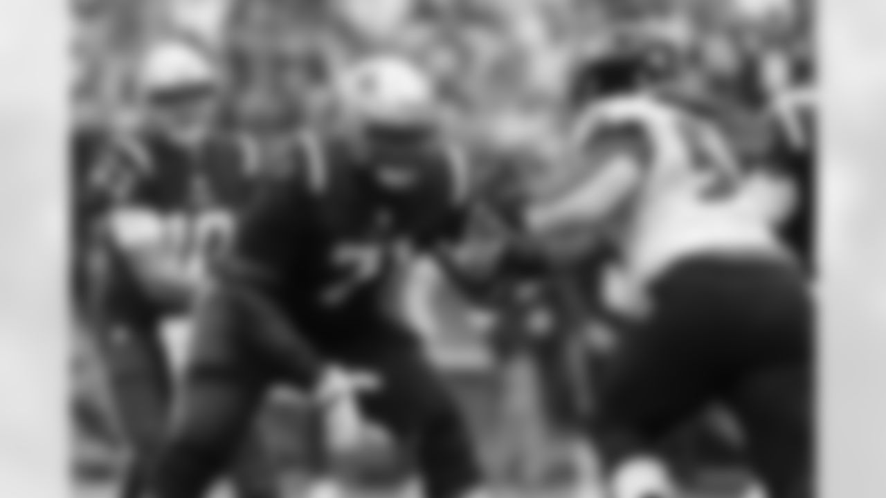 OG Michael Onwenu, Patriots
Onwenu has been the Patriots' top blocker the past two seasons but didn't get the franchise tag. He worked at right tackle and guard last season.