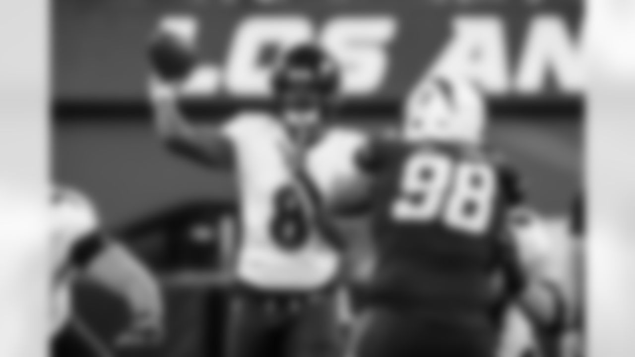 The Baltimore Ravens defeated the Los Angeles Chargers by a score of 20-10 on Sunday Night Football at SoFi Stadium on November 26, 2023 in Inglewood, CA.