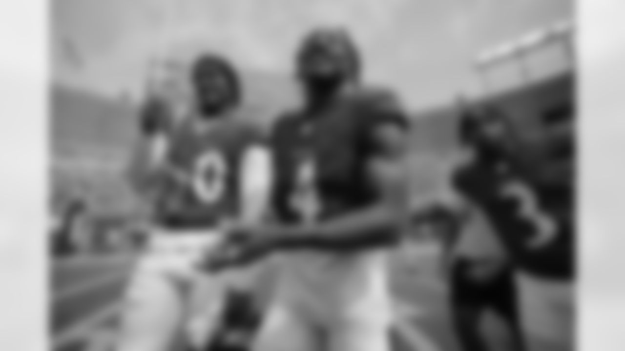 From left: TE Isaiah Likely, WR Zay Flowers, WR/RS Deonte Harty