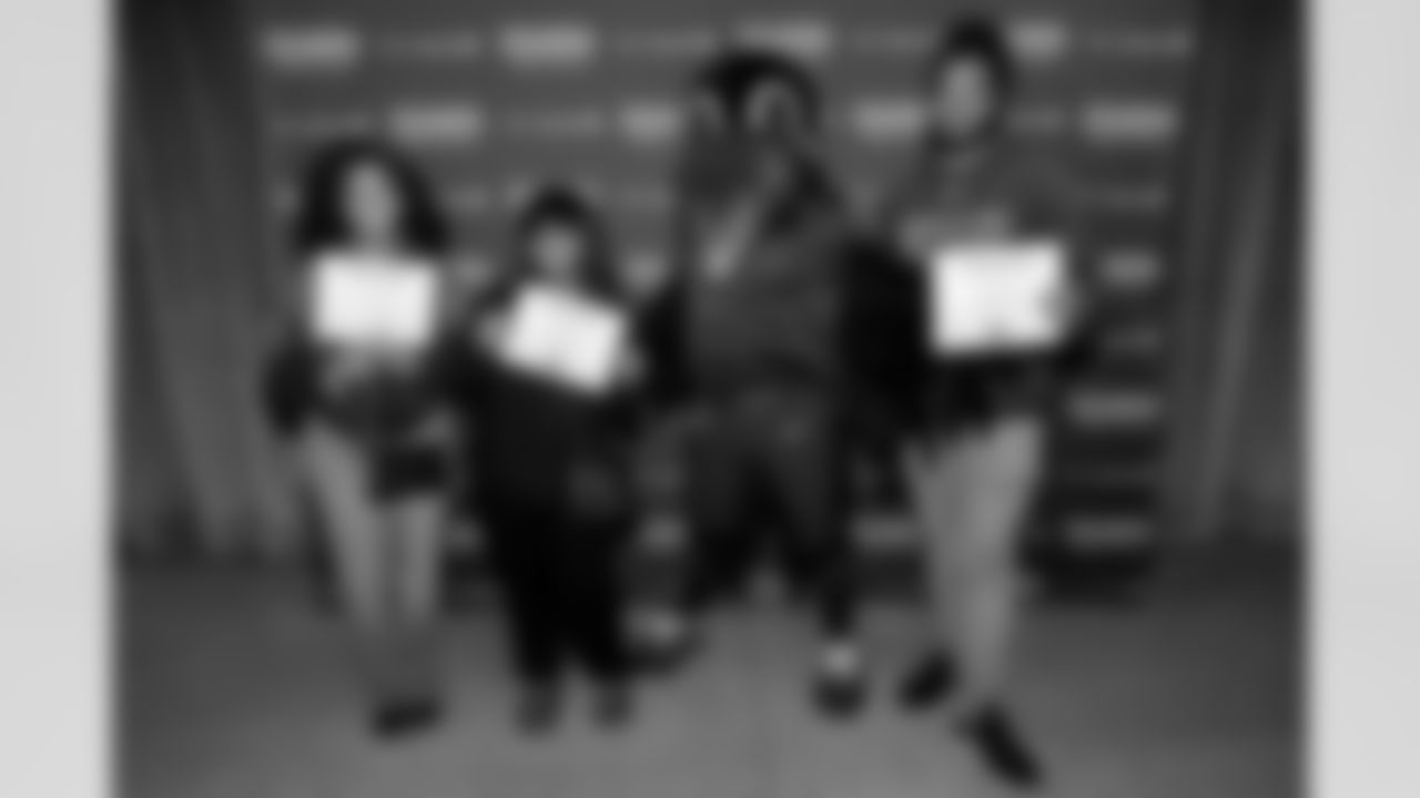 The final meeting of the High School Leadership program hosted by the Baltimore Ravens and T. Rowe Price at the M&T Bank Exchange at the Hippodrome on May 8, 2024.