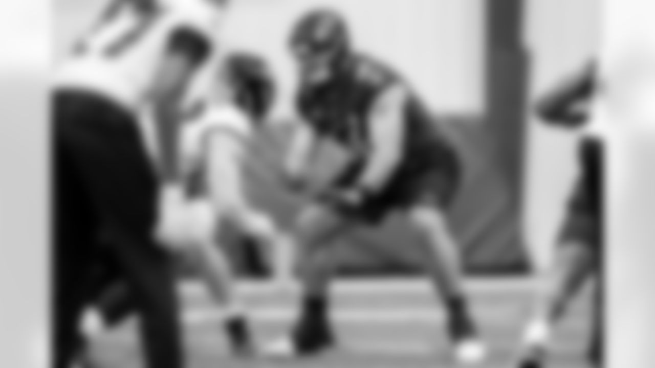 G Ben Cleveland
Cleveland shouldn't be forgotten in the competition to be the starting left guard. After being a presumed leader for the job last year, he didn't get many practice reps at the position. That has changed at the start of this year's OTAs as he looks to compete with Andrew Vorhees for a starting job.