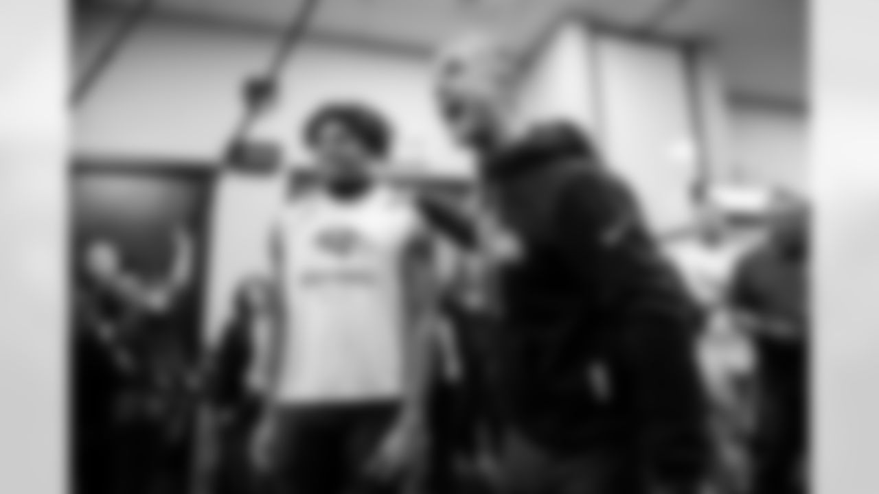 S Keondre Jackson (left) & Head Coach John Harbaugh (right)