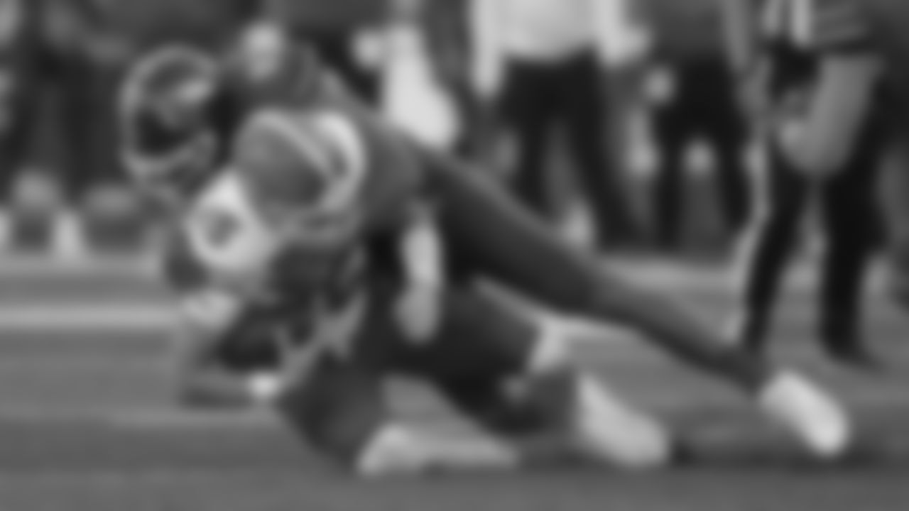 2nd- EDGE Jonah Elliss, Utah
"Eliss comes from an NFL family and it shows. He's smart and disciplined with his fundamentals, which helps him overcome some strength and length deficiencies. His hands are fast and consistently in the right place inside and at the chest of offensive tackles, which allows him to dictate contact and remain in control, even against stronger players. He has a variety of pass-rush moves, and in 2023, he expanded his repertoire even more with a variety of different swipes and rip combinations. He has an adequate first step for the NFL and can corner better than most in this class." - PFF