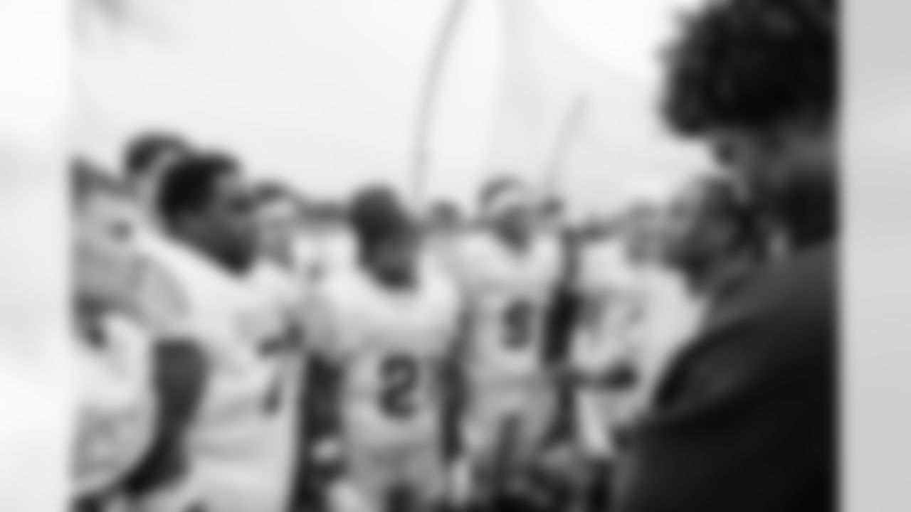 The Baltimore Ravens hosted the High School Football Showdown at the Linganore v. Oakdale HS football game on September 27, 2024 in Frederick, MD. WR Zay Flowers and TE Isiah Likely were in attendance along with Poe and cheer.