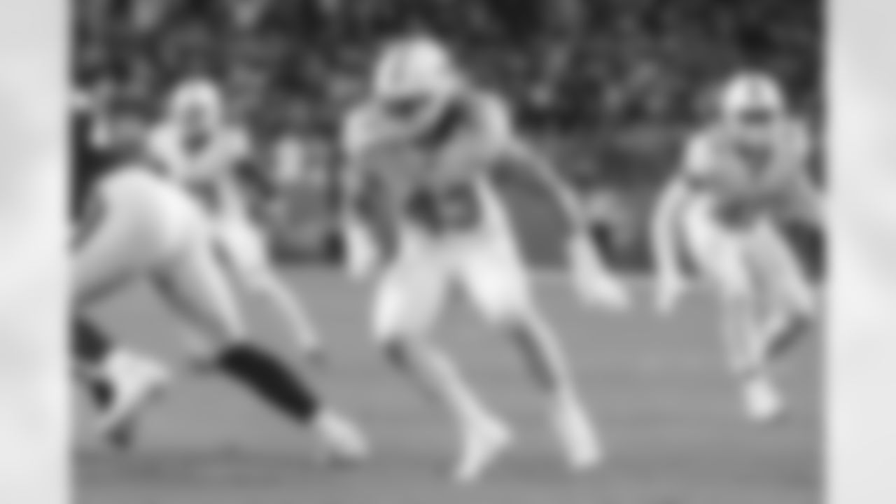 EDGE Andrew Van Ginkel, Dolphins
Van Ginkel had a very high 15.5% pass-rush win rate last season and one of his greatest strengths may be his versatility, as he can also play inside some and is adept at dropping into coverage. He finished last season on injured reserve, however, after suffering a foot injury in the regular-season finale.