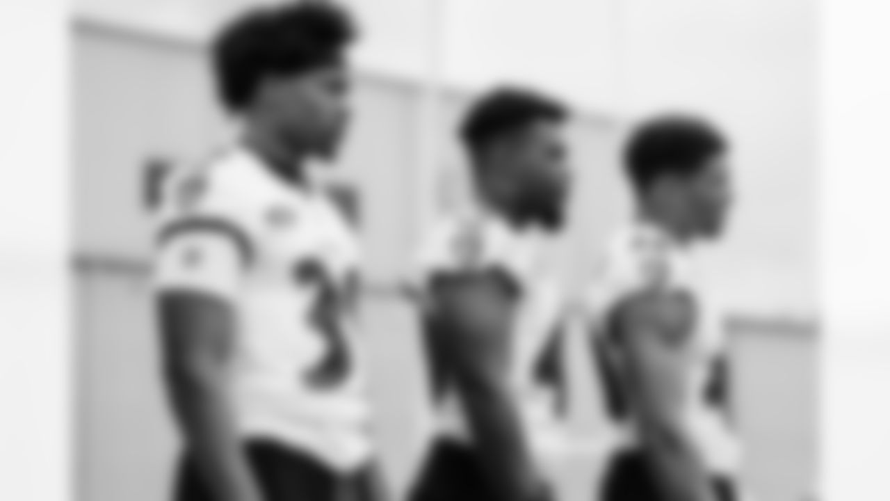 S Keondre Jackson (left), LB Jay Higgins (middle) & LB Teddye Buchanan (right)