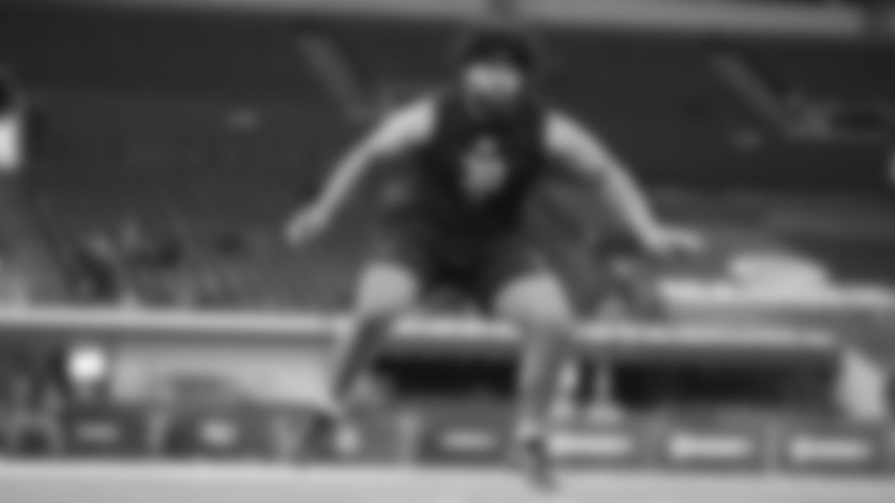 G Vega Ioane, Penn State
Ioane entered last week as the most popular mock draft selection for the Ravens, and he confirmed why he could be a great fit in Baltimore. The 6-foot-4, 320-pound Ioane excelled during his on-field drills and made his case to be the first interior offensive lineman off the board.