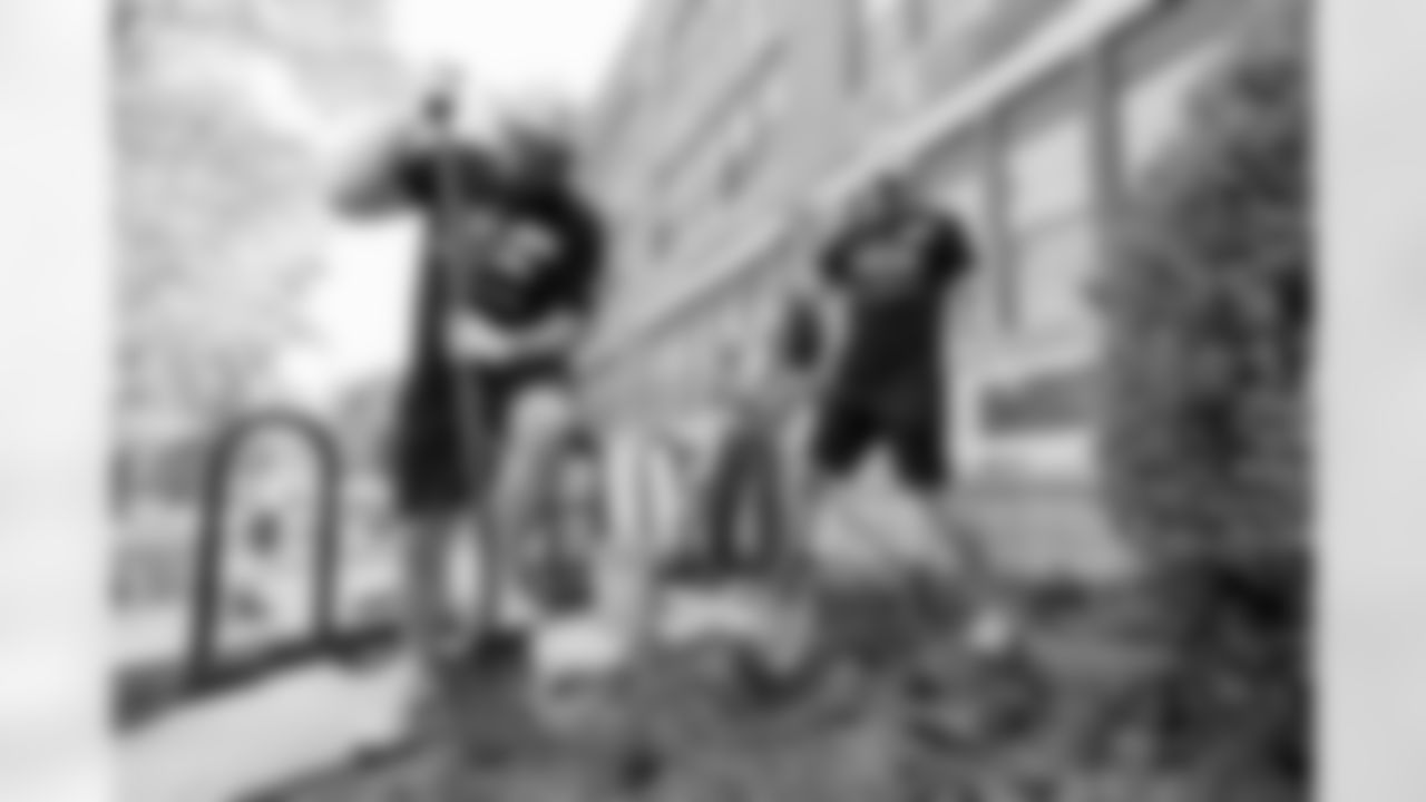 The Baltimore Ravens participate in their 2025 Signature Project.