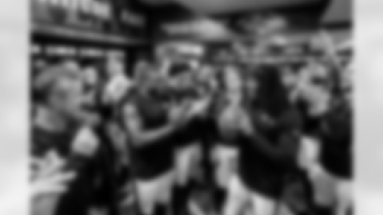 Head Coach John Harbaugh (left), ILB Roquan Smith (middle), & CB T.J. Tampa (right)