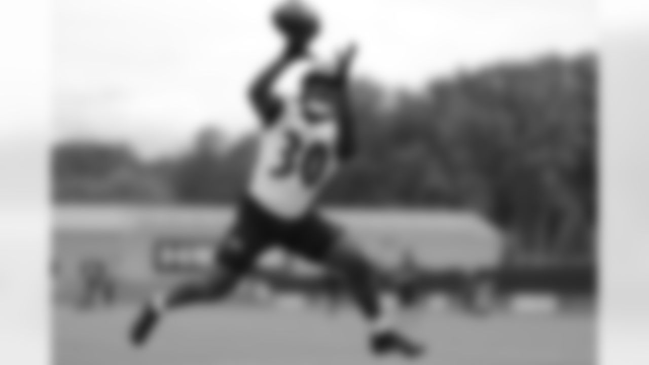CB Reuben Lowery
An undrafted free agent, Lowery was a ballhawk in the last two practices of the week. He made a bobbling interception in the back of the end zone Thursday and then came up with another interception Friday.