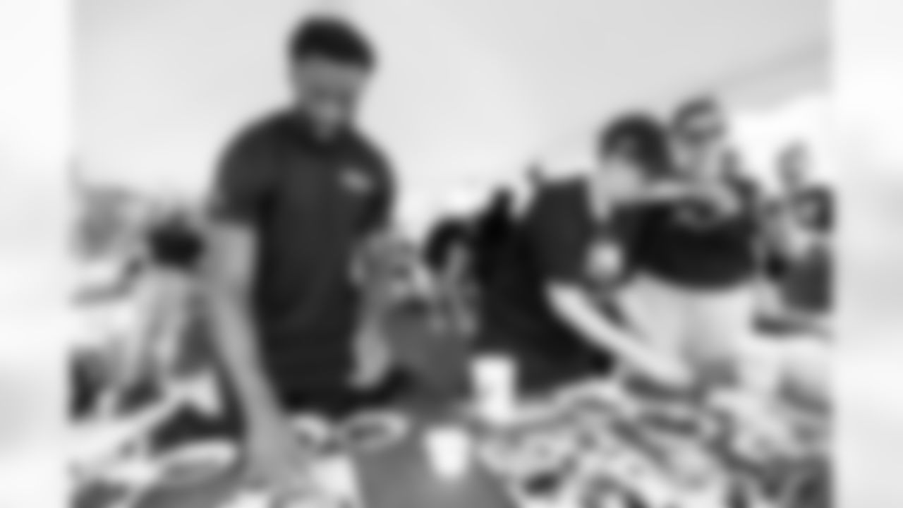 The Baltimore Ravens participate in their 2025 Signature Project.