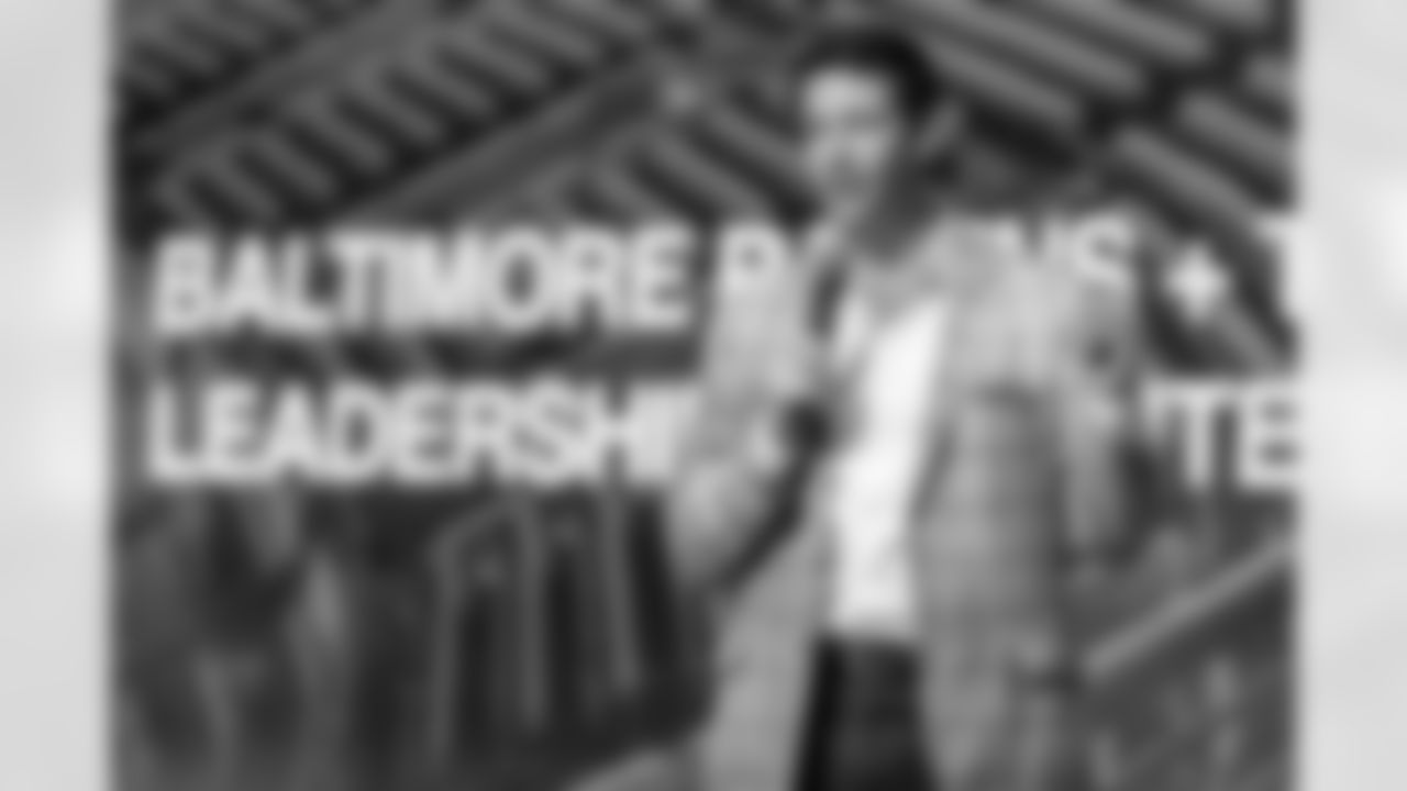 The final meeting of the High School Leadership program hosted by the Baltimore Ravens and T. Rowe Price at the M&T Bank Exchange at the Hippodrome on May 8, 2024.