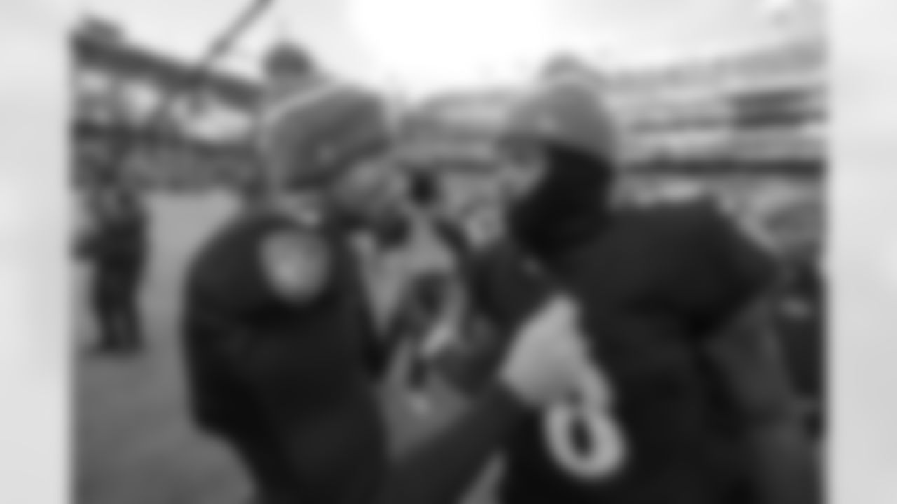 From left: K Justin Tucker, QB Lamar Jackson