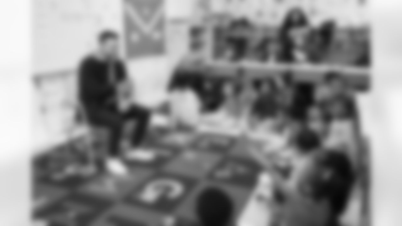 General Manager Eric DeCosta and Head Coach Jesse Minter visited local elementary schools as part of Read Across America Week.