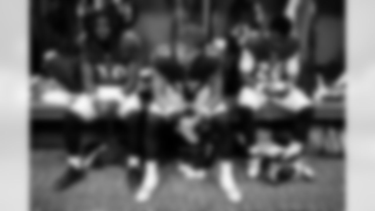 From left: RB D'Ernest Johnson, TE Baylor Cupp, & RB Rasheen Ali