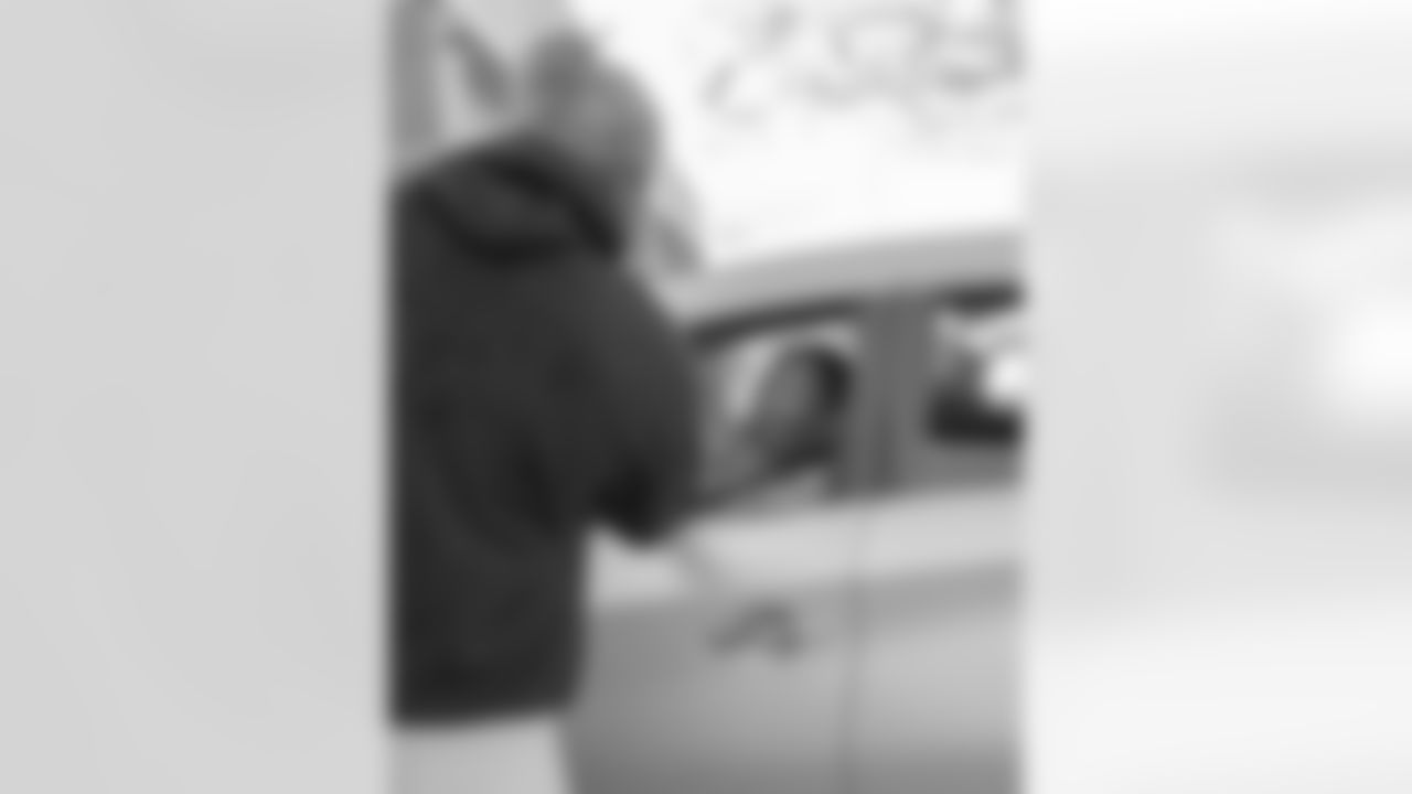 New Orleans Saints defensive end Cam Jordan welcomed local residents to the Cam Jordan Foundation's Turkey giveaway where he distributed holiday meals on Nov. 25, 2025.