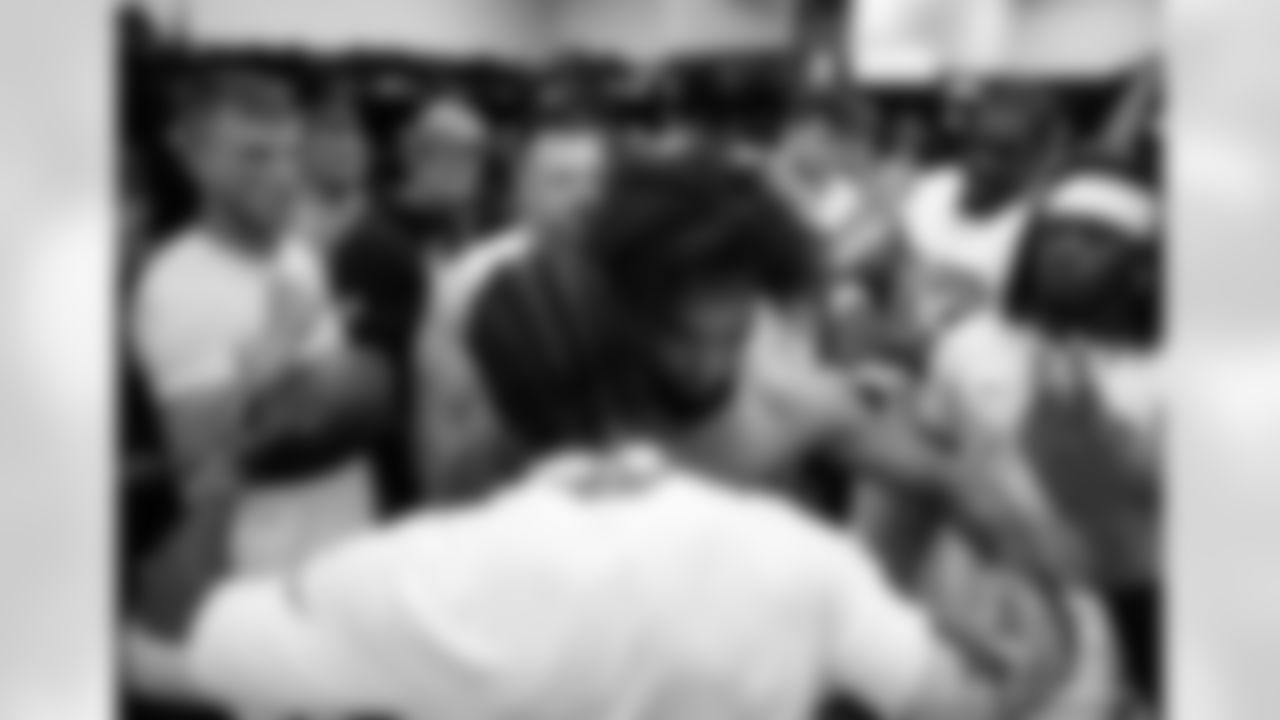 Head inside the New Orleans Saints locker room postgame after the Saints' win against the Carolina Panthers in Week 10 of the 2025 NFL Season presented by Bud Light.