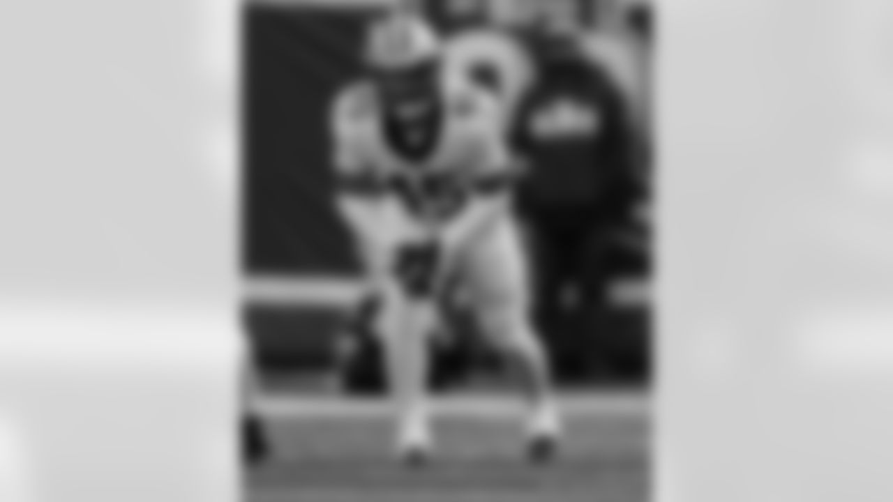 LB Nephi Sewell (45) in action during the New Orleans Saints game against the New York Giants for Week 14 of the 2024 NFL Season on Dec. 8, 2024 at MetLife Stadium.