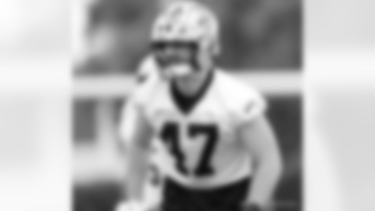 New Orleans Saints players participate in Day 1 of 2025 Saints Minicamp at the Ochsner Sports Performance Center on Tuesday, June 10, 2025.