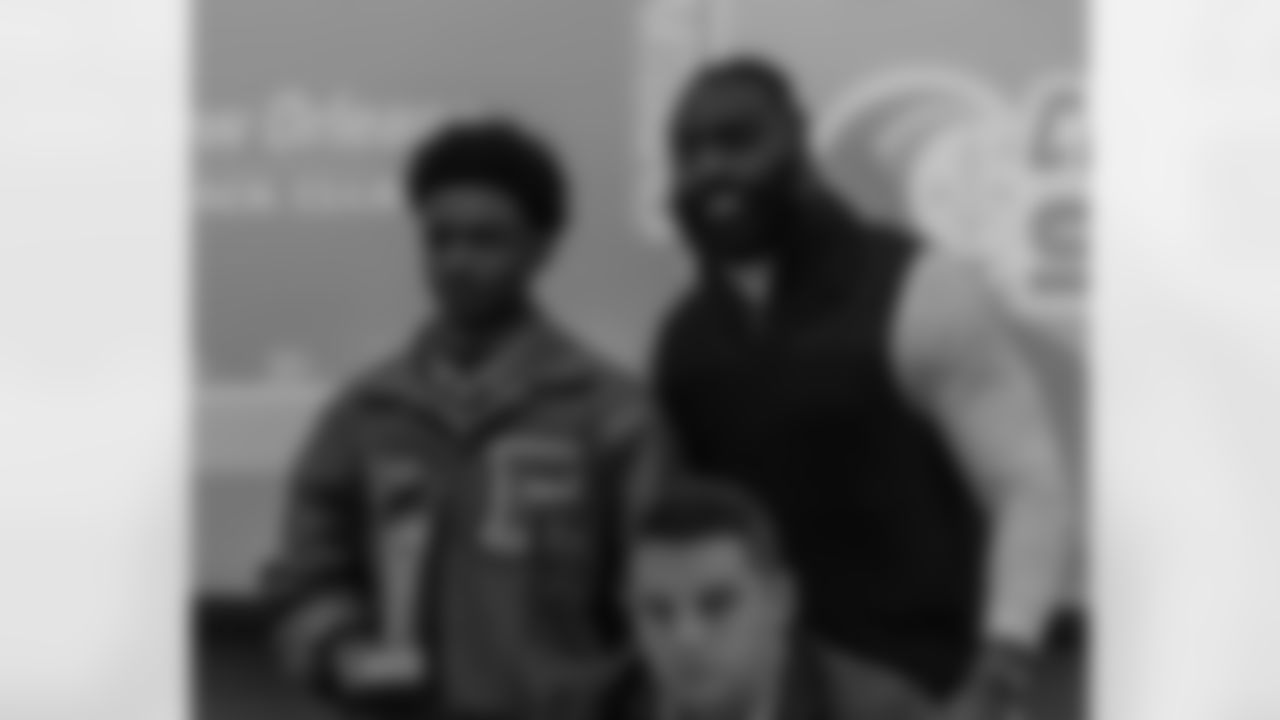 New Orleans Saints linebacker Demario Davis shared his inspiring story at the final Quarterbacks Club meeting of the year as well as awarded trophies to each 2025 High School Football Player of the Week at the Cannery on Monday, Dec. 16, 2025.