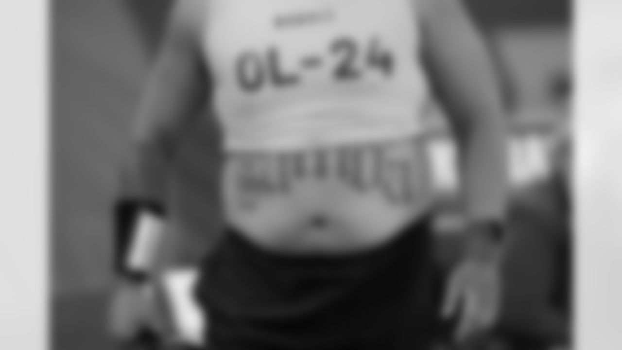 Check out photos of New Orleans Saints 2024 NFL Draft first round selection Taliese Fuaga, offensive tackle out of Oregon State who was selected with the 14th pick.