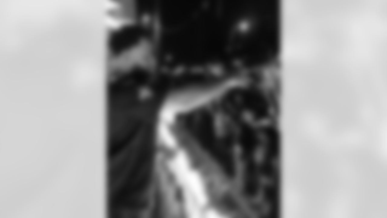 New Orleans Saints quarterback Tyler Shough served as grand marshal for the Krewe of Pygmalion with center Erik McCoy, guard Nick Saldiveri, tight end Foster Moreau, tight end Moliki Matavao, and center Will Clapp riding down the Uptown route during the 2026 Mardi Gras season on Saturday, February 7, 2026.