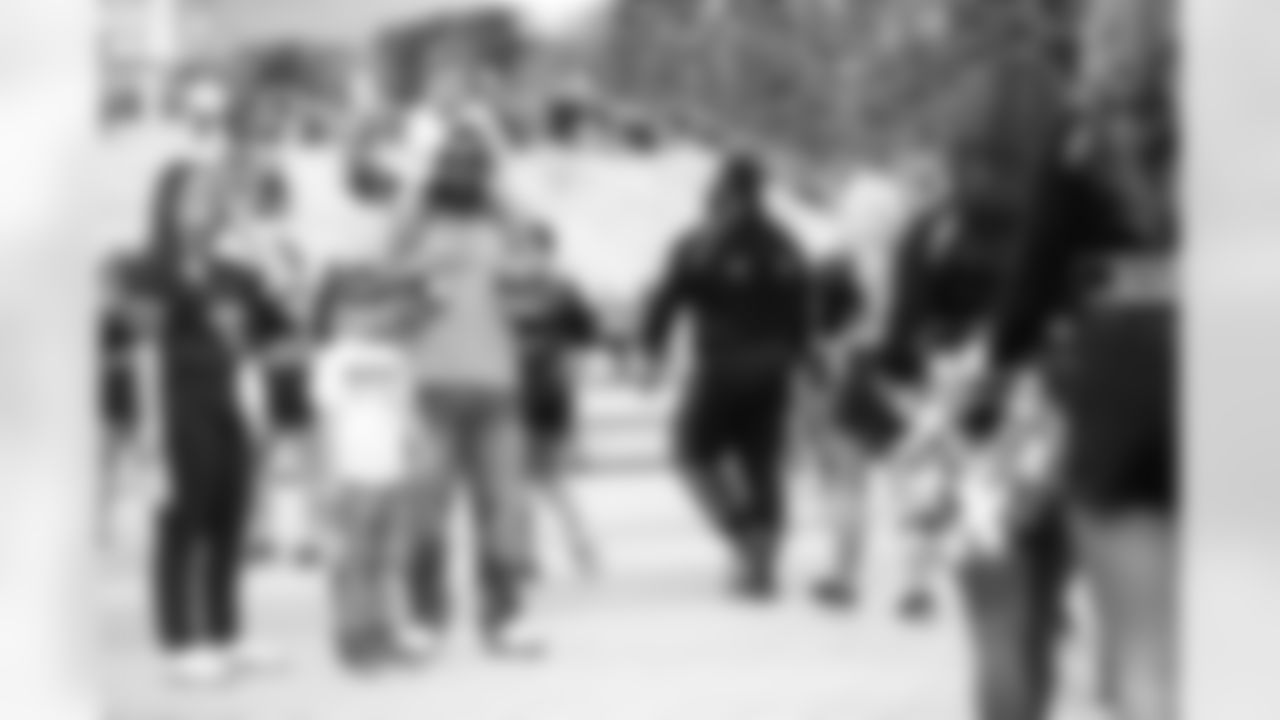 New Orleans Saints fans enjoyed the Week 16 entertainment in Champions Square ahead of the game against the New York Jets during the 2025 NFL season on Dec. 21, 2025.