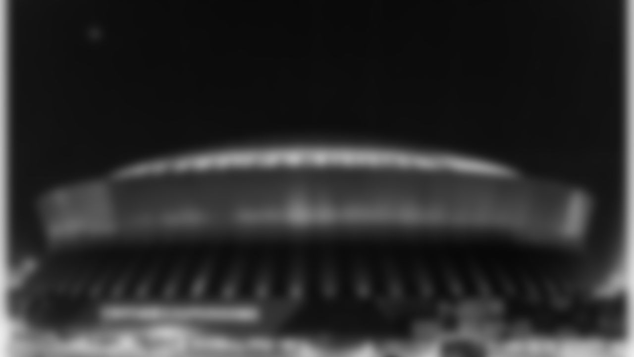 The National Football League celebrated the arrival of Super Bowl LIX to New Orleans with a light show at the Caesars Superdome on Saturday, Feb. 1, 2025.