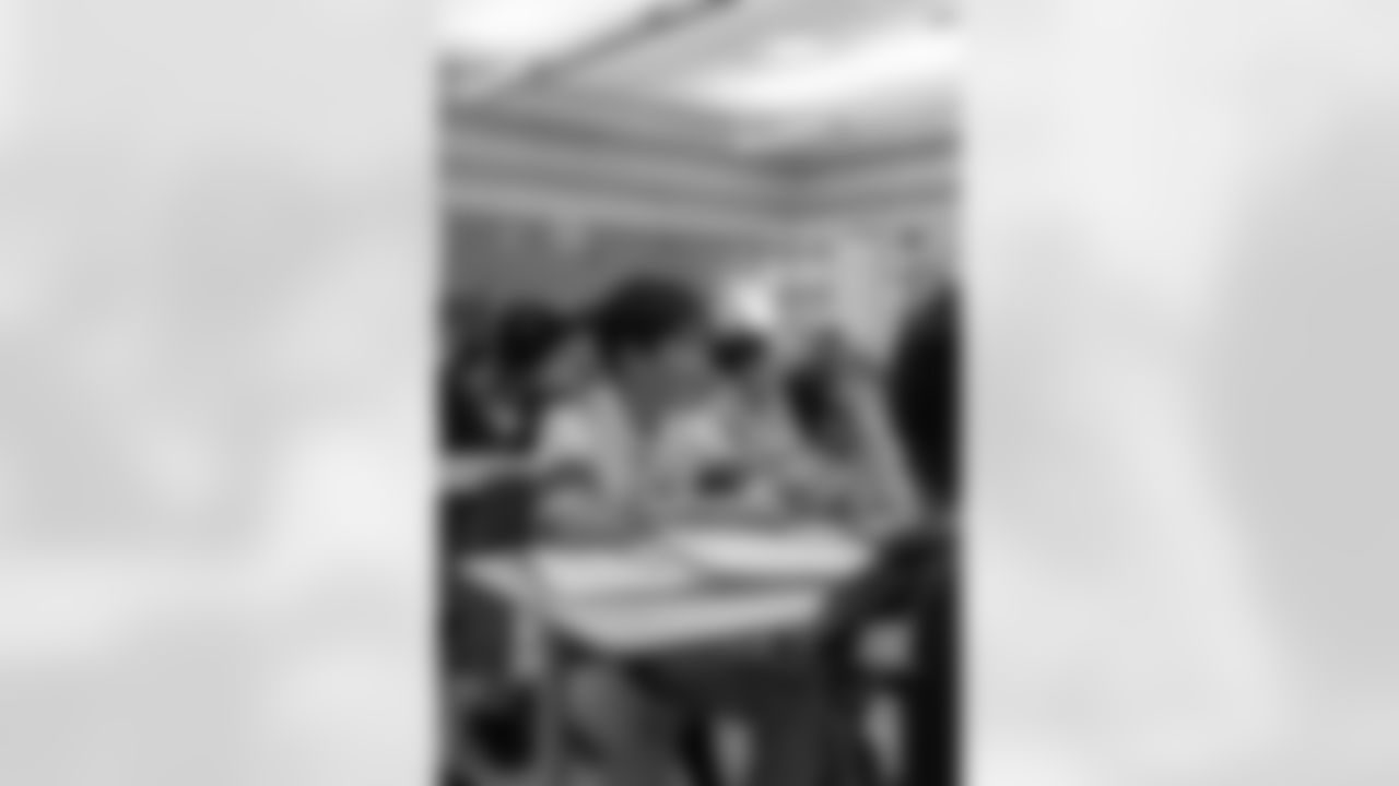 New Orleans Saints defensive end Cameron Jordan visited students and staff at Holy Cross School on Tuesday, Oct. 28, 2025.