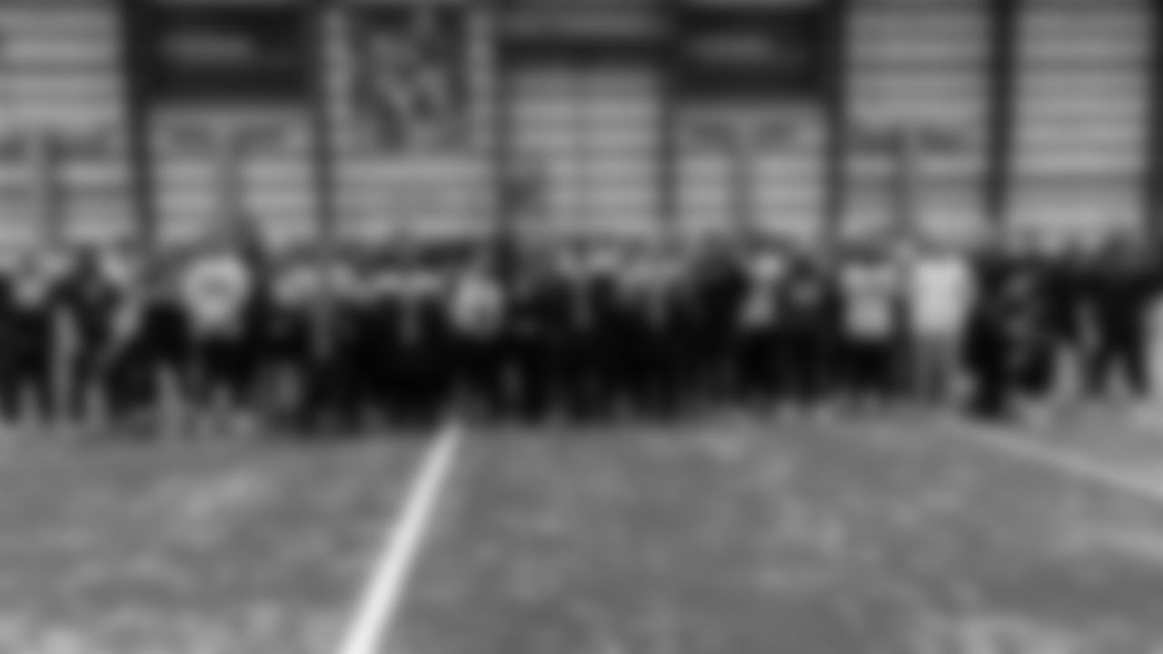 New Orleans Saints owner Gayle Benson honored four NOPD heroes during Saturday's walkthrough practice on January 3, 2026. Mrs. Benson, head coach Kellen Moore, and Saints players honored their response, service, and sacrifice during the Jan. 1 attacks on Bourbon Street.