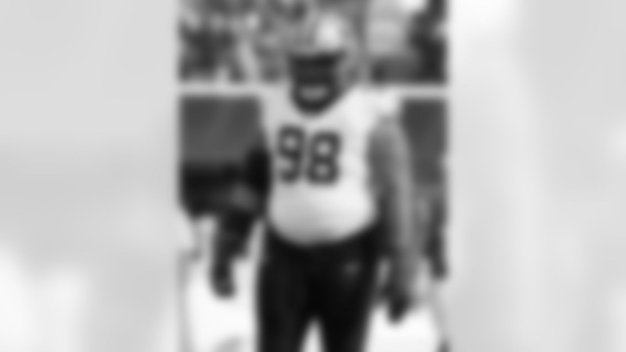 Check out the game action photos from the New Orleans Saints game against the Los Angeles Rams for Week 9 of the 2025 NFL season on Nov. 2, 2025 at SoFi Stadium.