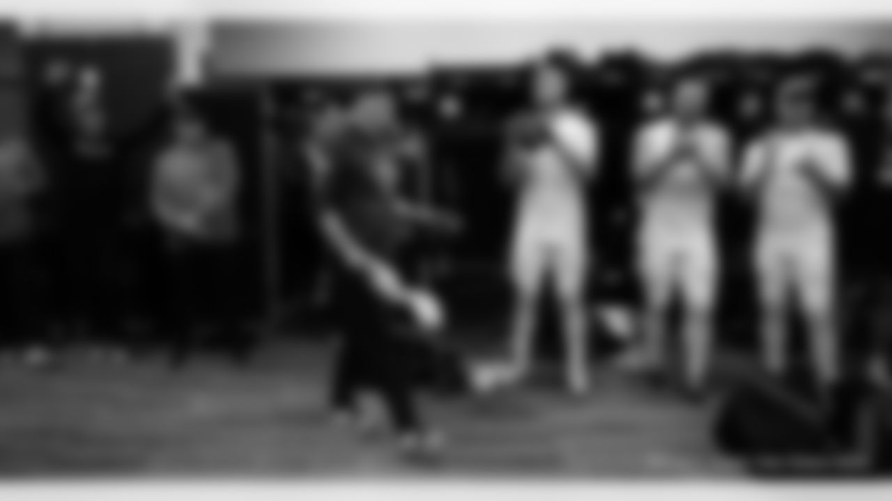 Head inside the New Orleans Saints locker room postgame after the Saints' win against the Carolina Panthers in Week 10 of the 2025 NFL Season presented by Bud Light.